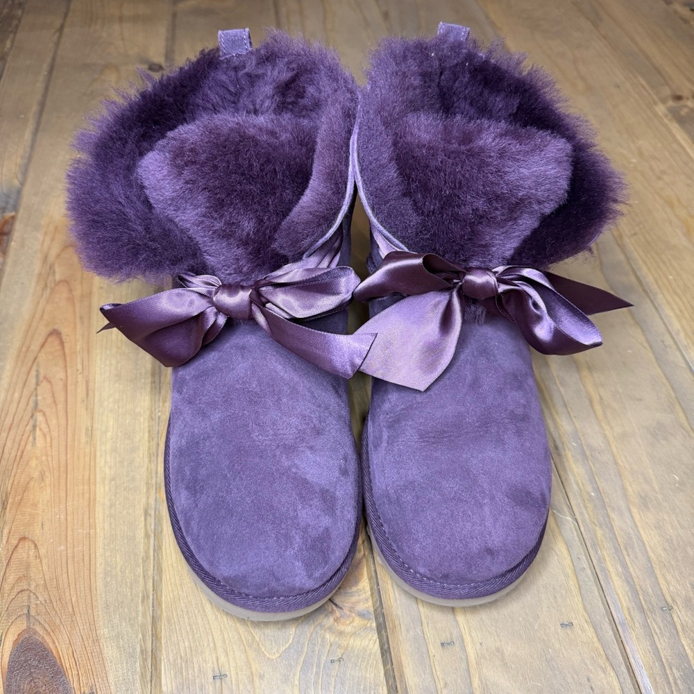 UGG Women's Purple Fur-Lined Winter Boots
